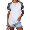 thumbnail image 1 of Sherrylily Women T Shirt Camouflage Short Sleeve T-Shirt Tunic Casual Loose Tops, 1 of 2