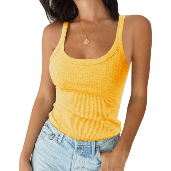 Sherrylily Women Tank Top Sexy Ribbed Camisole Workout Tees