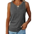 thumbnail image 1 of Sherrylily Women Tank Tops V Neck Sleeveless Casual Summer Loose Fit Tees, 1 of 4
