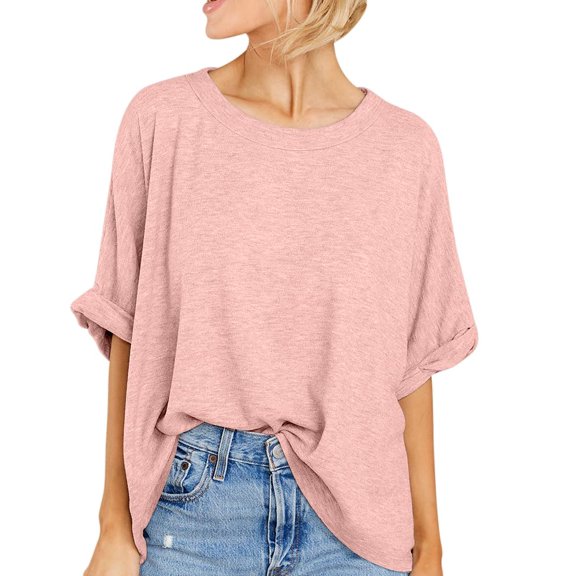 Sherrylily Women Tops Oversized T-Shirt Short Sleeve Loose Casual Shirts Summer Tee S-2XL