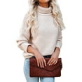 thumbnail image 1 of Sherrylily Women Turtleneck Sweaters Batwing Sleeve Casual Pullover Loose Sweater, 1 of 7