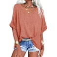 thumbnail image 1 of Sherrylily Women V Neck Oversized T Shirts Summer Short Sleeve Plus Size Casual Tops Tee, 1 of 6