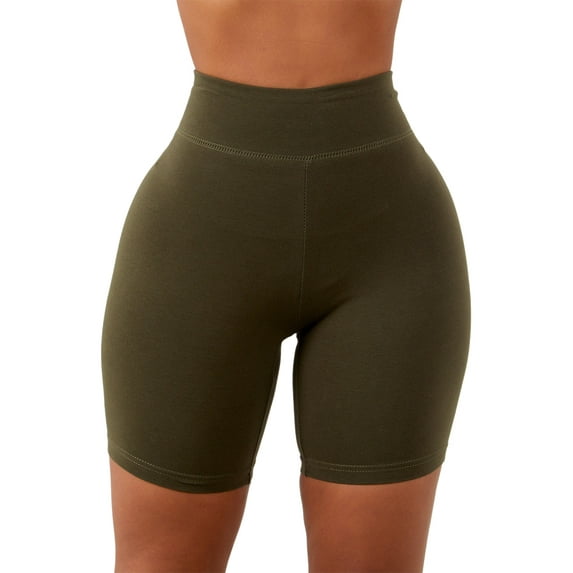 Sherrylily Women Workout Shorts High Waist Tummy Control Yoga Short Biker Jeggings Legging