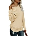 thumbnail image 1 of Sherrylily Women's Off The Shoulder Sweater Long Sleeve Oversized Knit Tops, 1 of 5