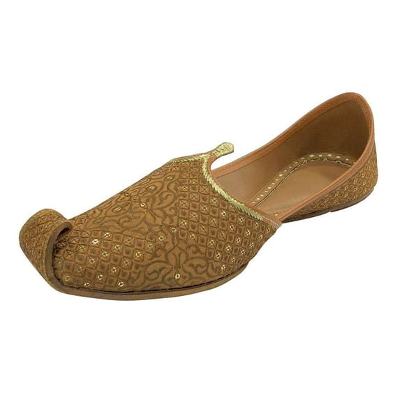Sherwani Shoes for Men Wedding Handmade Punjabi Leather Jutti Ethnic Mojaris for Men's