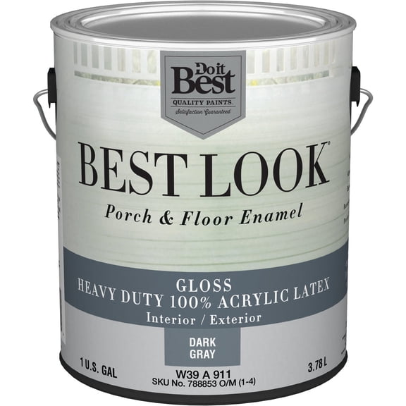 Sherwin-Williams Co. Best Look Heavy-Duty Acrylic Latex Gloss Porch & Floor Enamel - Pack of 8