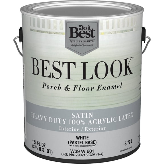 Sherwin-Williams Co. Best Look Heavy-Duty Acrylic Latex Satin Porch & Floor Enamel - Pack of 12