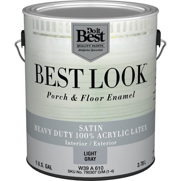 Sherwin-Williams Co. Best Look Heavy-Duty Acrylic Latex Satin Porch & Floor Enamel - Pack of 4
