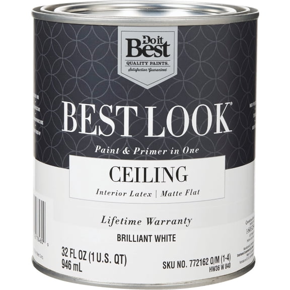 Sherwin-Williams Co. Best Look Latex Paint & Primer In One Matte Flat Ceiling Paint - Pack of 12