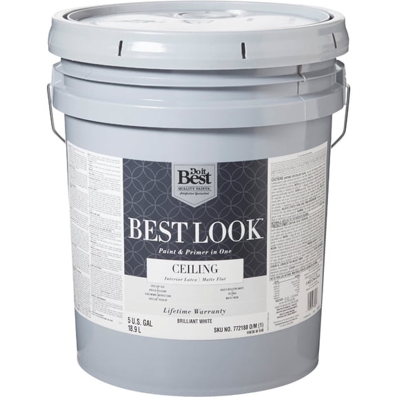 Sherwin-Williams Co. Best Look Latex Paint & Primer In One Matte Flat Ceiling Paint - Pack of 12
