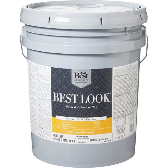 Sherwin-Williams Co. Best Look Latex Premium Paint & Primer In One Eggshell Interior Wall Paint - Single Pack