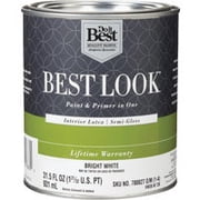 Sherwin-Williams Co. Best Look Latex Premium Paint & Primer In One Semi-Gloss Interior Wall Paint, Case of 2