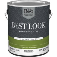 Sherwin-Williams Co. Best Look Latex Premium Paint & Primer In One Semi-Gloss Interior Wall Paint
