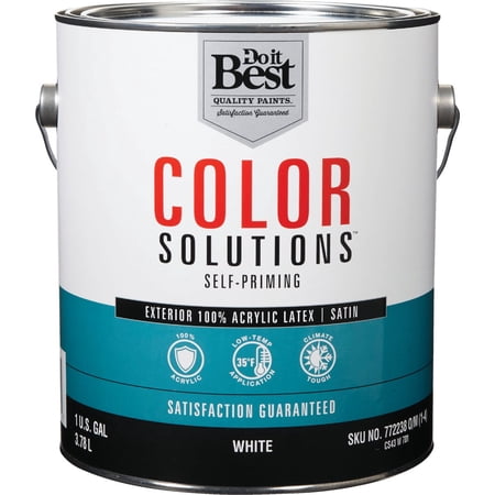 Sherwin-Williams Co. Do it Best Color Solutions 100% Acrylic Latex Self-Priming Satin Exterior House Paint - Pack of 6 price history and forecast - Sherwin-Williams