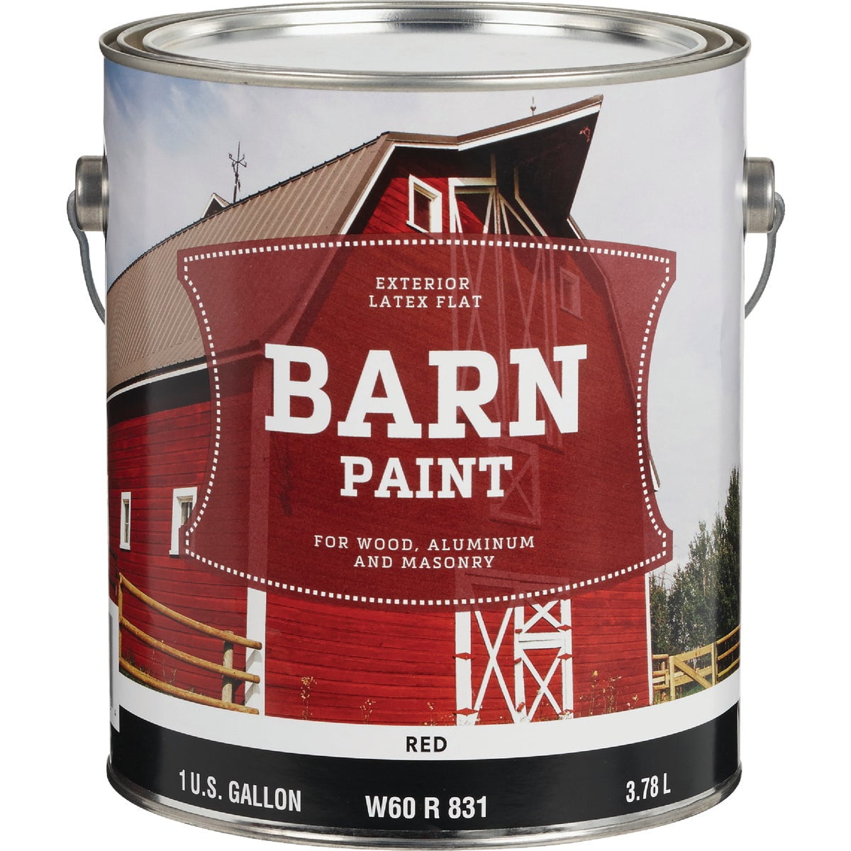 Sherwin-Williams Co. Do it Best Latex Flat Exterior Barn Paint - Single ...