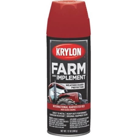 Sherwin Williams-Krylon 12 oz Farm Implement Spary Paint, Harvester Red