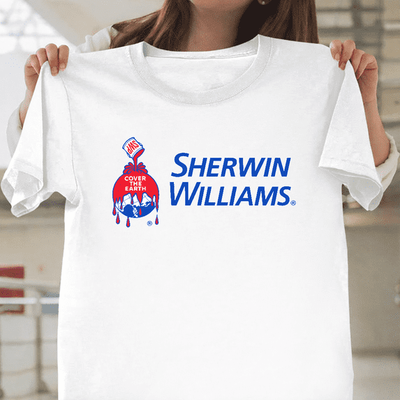 Sherwin Williams Paint Company Corporate Work Unisex T-Shirt, up to size 3XL.