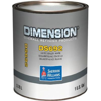 Sherwin-Williams Paint Company DS69216 DS692-1 Enamel Sealer, 1 gal Can, White, 4.6 lb/gal VOC, 8:3:1 Mixing