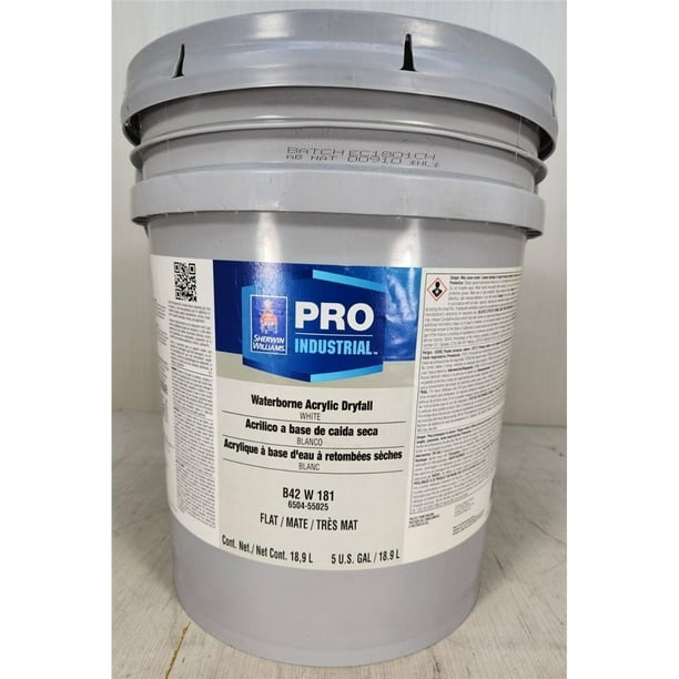 Sherwin Williams Pro Industrial Waterborne Acrylic Dryfall B42 W 5