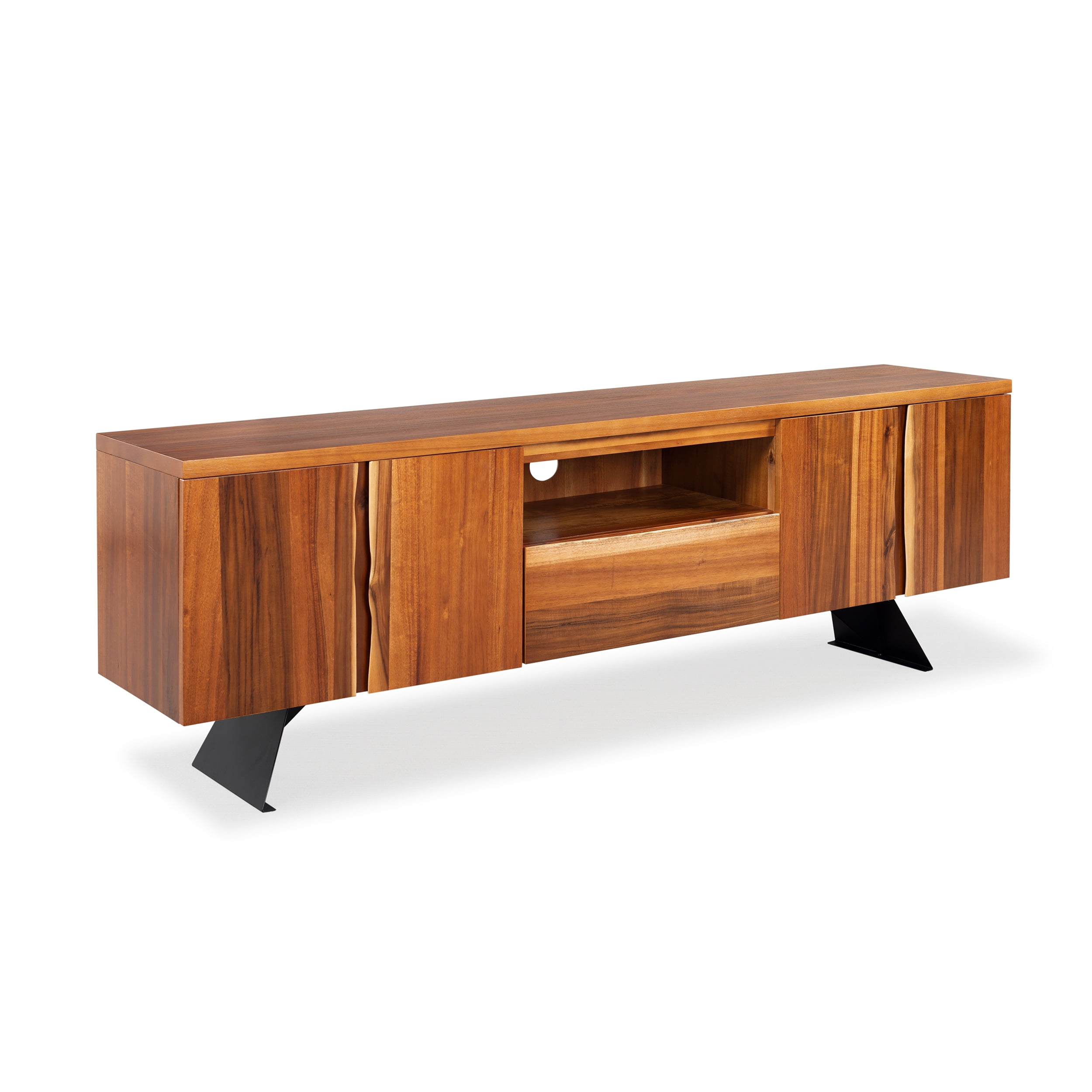 Sherwood Live Edge Blackwood 75"Lx16"Dx26"H Media Entertaiment TV Stand