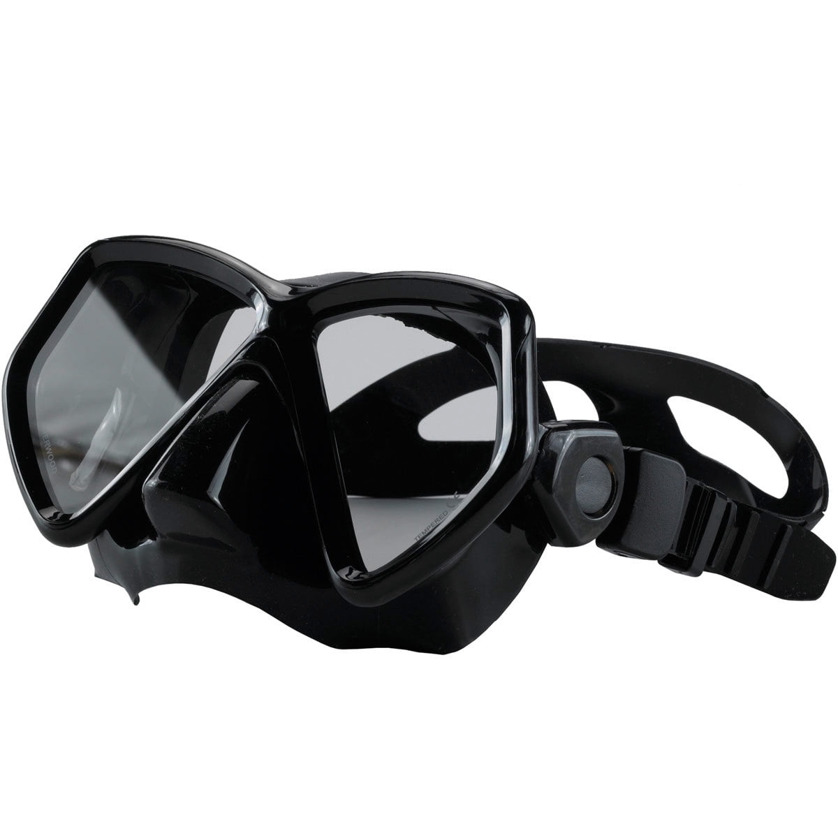 Sherwood MA50BS Oracle+ Scuba Dive Snorkel Mask, Black Silicone