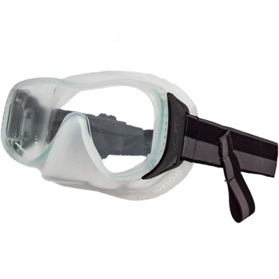 Sherwood Scope Slim Mask for Women and Narrow Faces; with Elastic Mask Strap for Added Comfort and Convenience - Black