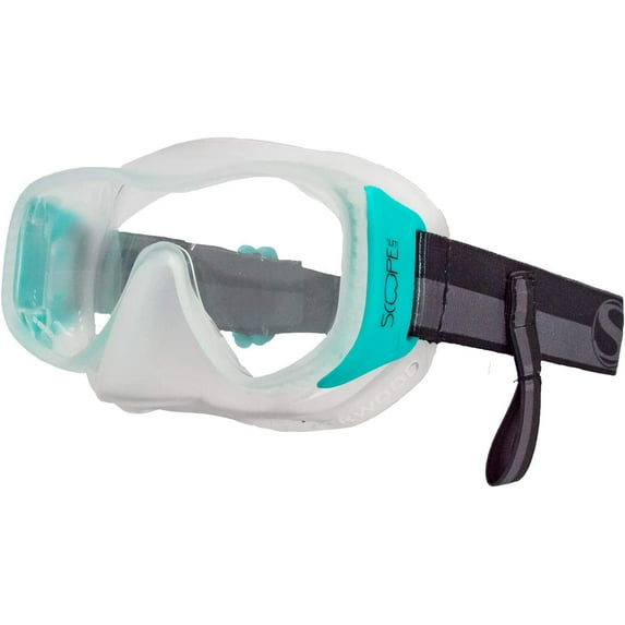Sherwood Scuba Scope Slim Mask for Women and Narrow Faces; with Elastic Mask Strap for Added Comfort and Convenience