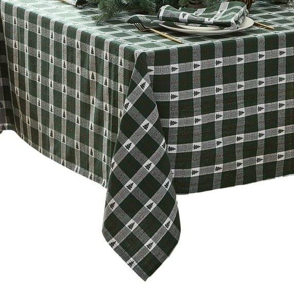 Sherwood Tree Dobby Cotton Rectangle Tablecloth