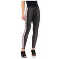 thumbnail image 1 of Sheryl Crow 614017 Women's Size 16 Star Print Side Stripe Black Skinny Jeans, 1 of 4