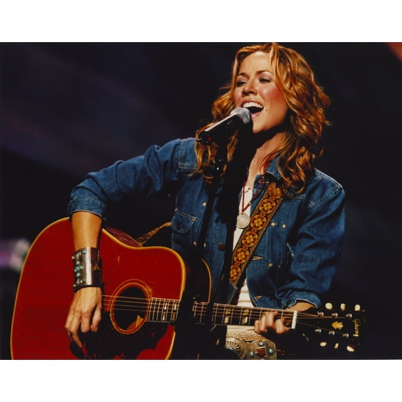 Sheryl Crow singing in Blue Denim Jacket Photo Print (8 x 10)