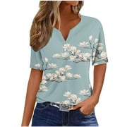 Shesay Women Blouses Elegant Casual Petite Tshirts Shirts Graphic Vintage Basic Fitted Tees My Items Deals