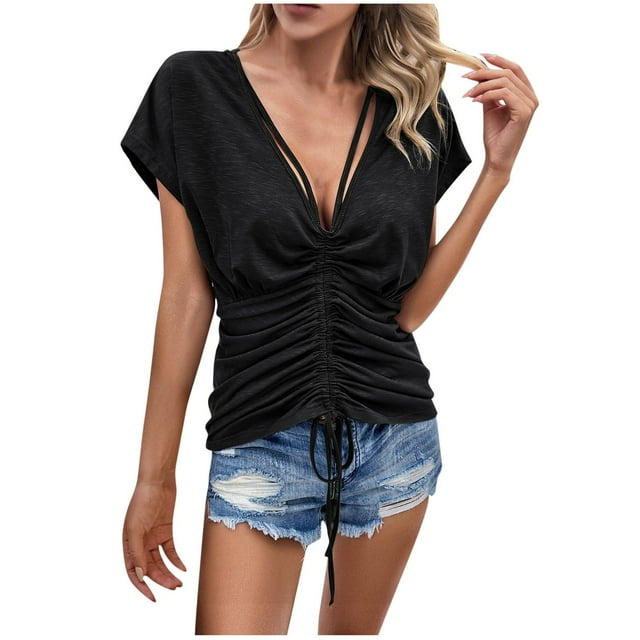 Shesay Women Blouses and Tops Fashion Under 10 Graphic T Shirts Loose ...