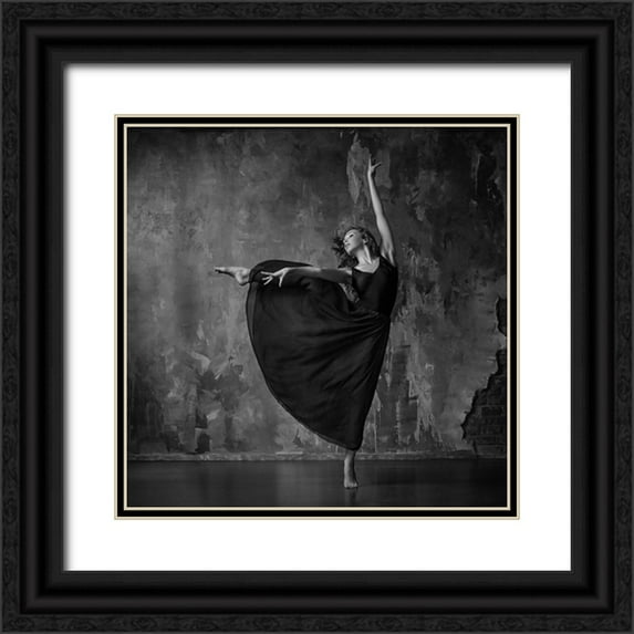 Shestopalov, Constantin 26x26 Black Ornate Wood Framed with Double Matting Museum Art Print Titled - Untitled