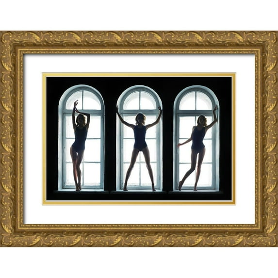 Shestopalov, Constantin 32x23 Gold Ornate Wood Framed with Double Matting Museum Art Print Titled - Alessia