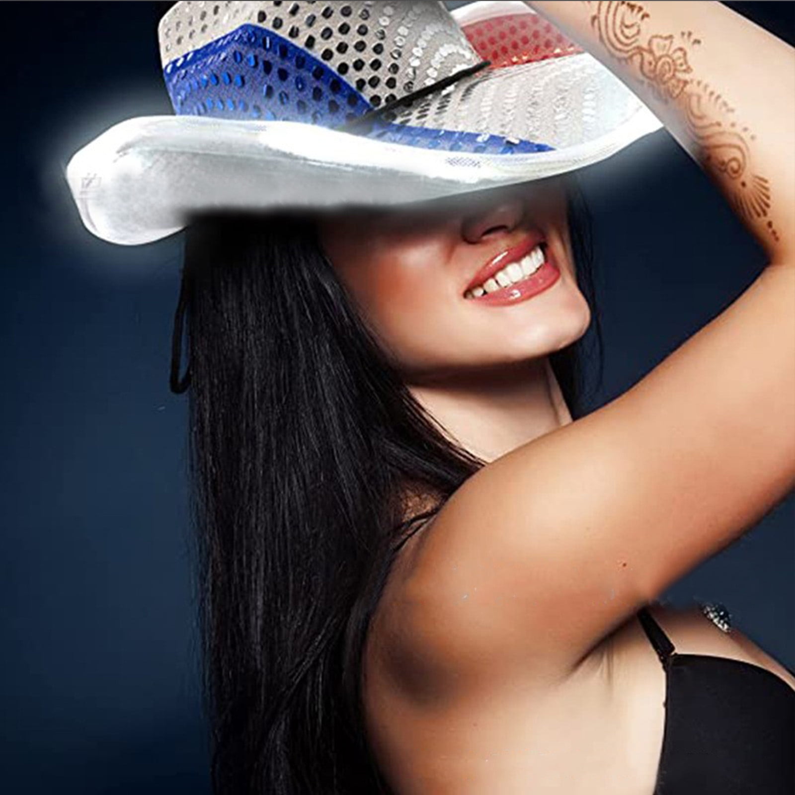 Independence Day Round Hat For Kids - White & Green main image 0