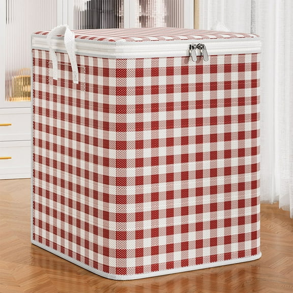 Shetay Storage Bins with Lids, Large Capacity Folding Zipper Space Saving Storage Bag for Bedroom Storage Of Clothes Comforter Blankets and Pillows Storage Bags on Clearance