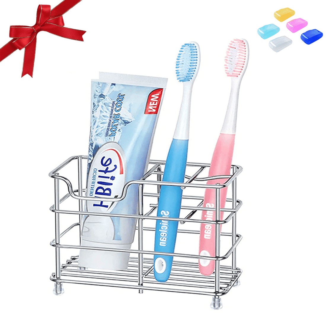 Decorative Shetinar Stainless Steel Toothbrush Holder, Bathroom ...