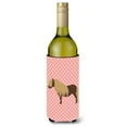 thumbnail image 1 of Shetland Pony Horse Pink Check Wine Bottle Beverge Insulator Hugger, 1 of 1