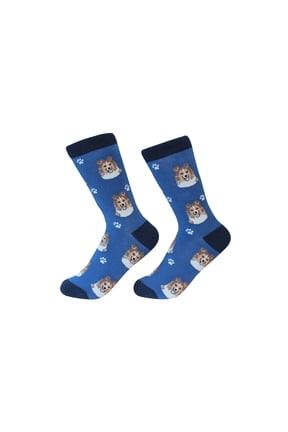 Shetland Sheepdog Sheltie Dog Breed Socks Unisex Sock Daddy by E&S Pets