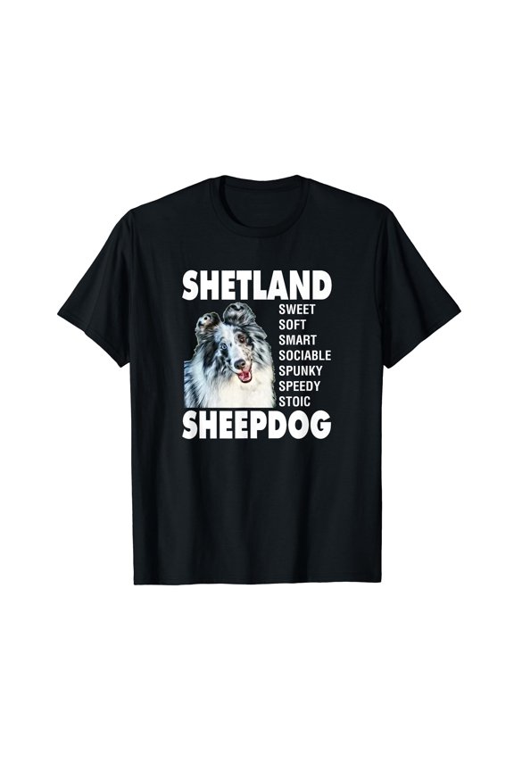 Shetland Sheepdog Sheltie T-Shirt Blue Merle Bi-Blue Sheltie