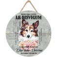 Shetland Sheepdog Wood Wreath Sign for Front Door, Sign for Wreaths