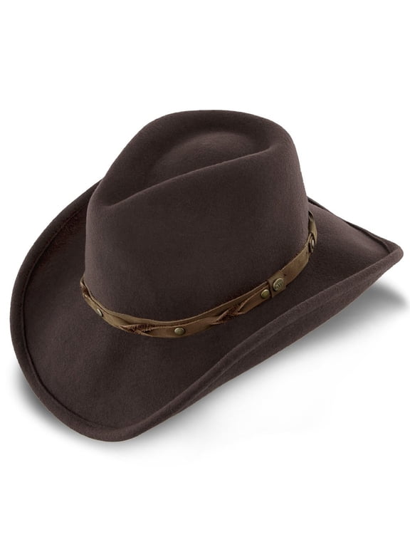 Shetland - Walrus Hats Dark Brown Wool Felt Cowboy Hat - H7013