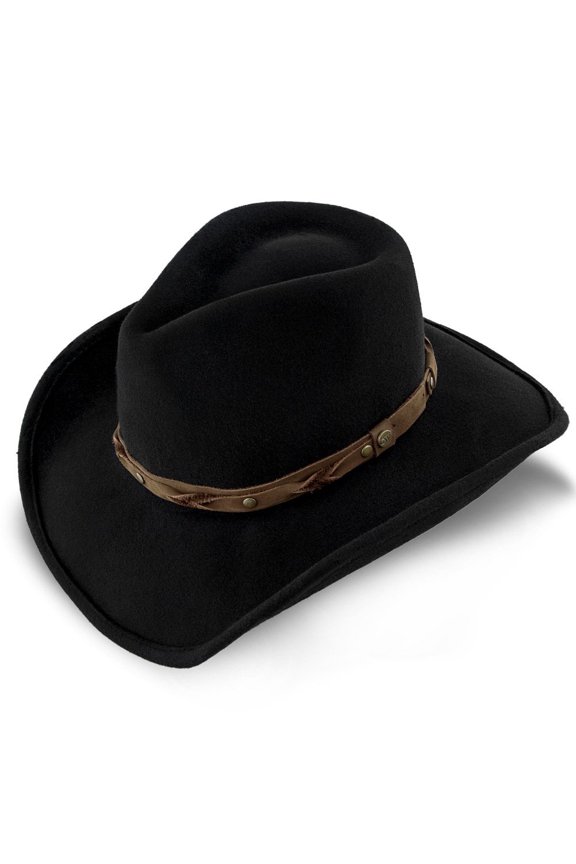 Shetland - Walrus Hats Dark Brown Wool Felt Cowboy Hat - H7013
