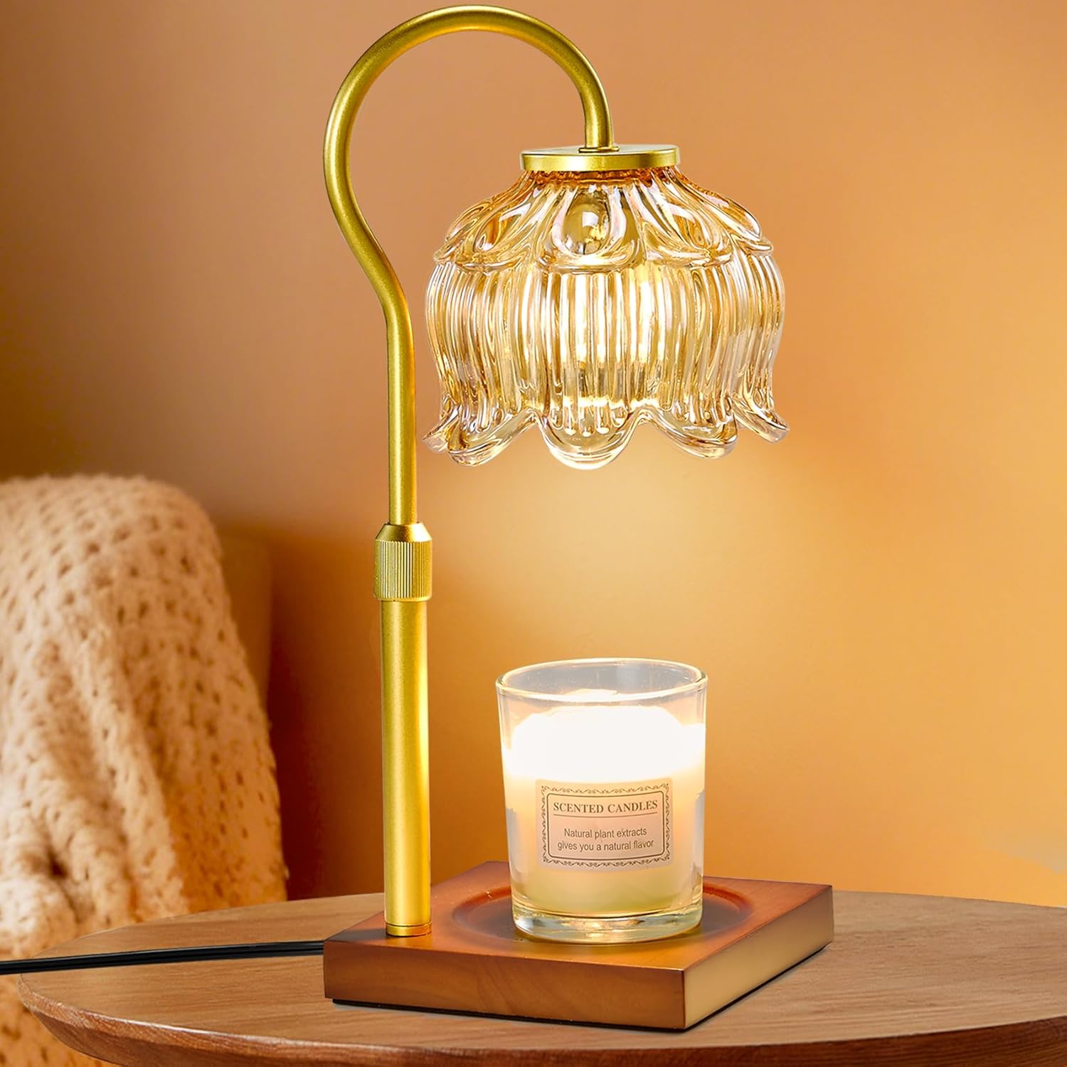 Shevvi Candle Warmer Lamp with Timer Dimmable Candle Warmer for Jar ...