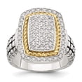 thumbnail image 1 of Shey Couture  Sterling Silver with 14K Accent Diamond Ring, 1 of 7