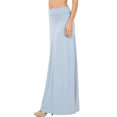 thumbnail image 1 of ShezPretty Women's Premium Fold Over High Waist Long Floor Length Maxi Skirt&nbsp;, 1 of 2
