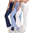 thumbnail image 1 of Shgiloo 3PCS Women’s High Waist Tummy Control Flare Leggings with Pockets, 1 of 1