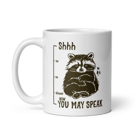 Shh You Mapeak Coffee Mug, Rac Meme Mug, Funny Vintage Drawing Coffee Cup, Mood Gif, Funny Th Panda Mug.