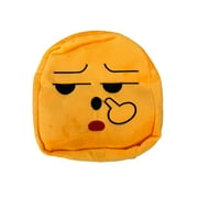 Shhhshing Keep Quiet Face Emoji Backpack - Plush Backpack