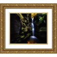 thumbnail image 1 of Shi, Fei 24x20 Gold Ornate Wood Framed with Double Matting Museum Art Print Titled - Secret Falls, 1 of 4